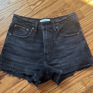 Abercrombie & Fitch curve love black Jean Shorts